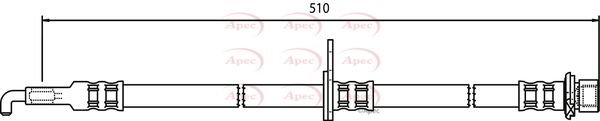 Apec Brake Hose HOS3746 - image 2