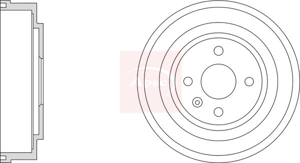 Apec Brake Drum DRM9218 - image 2