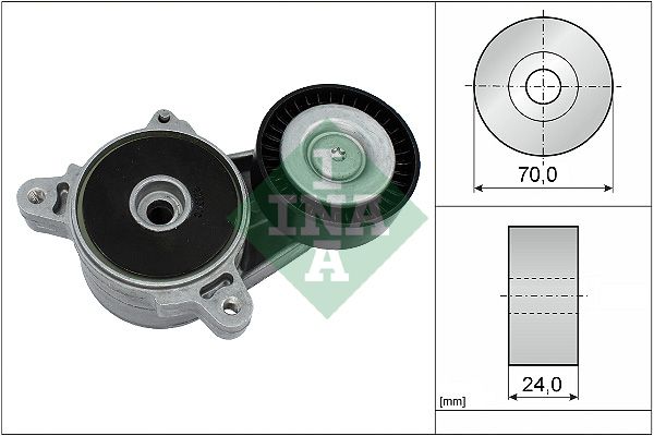 INA Drive Belt Tensioner Pulley 534036110 - image 2
