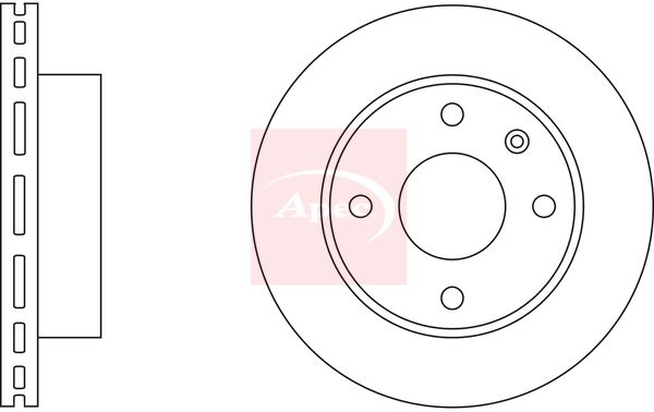 Apec Brake Disc DSK145 - image 2