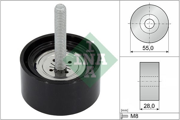 INA Drive Belt Deflection Guide Pulley 532086910 - image 2