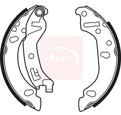 Apec Brake Shoes Set SHU647 - image 2