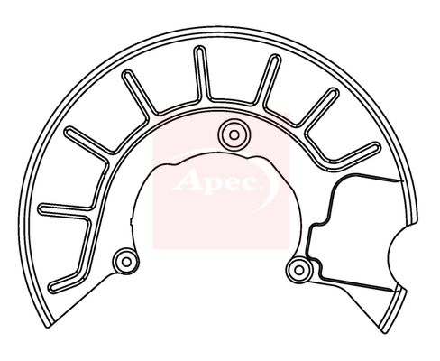 Apec Brake Disc Splash Panel ASG1049 - image 2