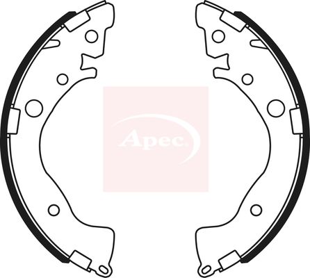 Apec Brake Shoes Set SHU794 - image 2