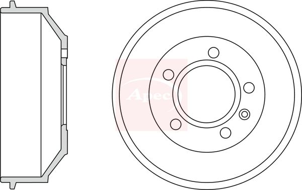 Apec Brake Drum DRM9967 - image 2