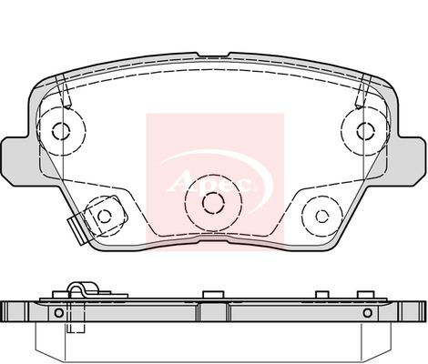 Apec Brake Pads Set PAD2323 - image 2