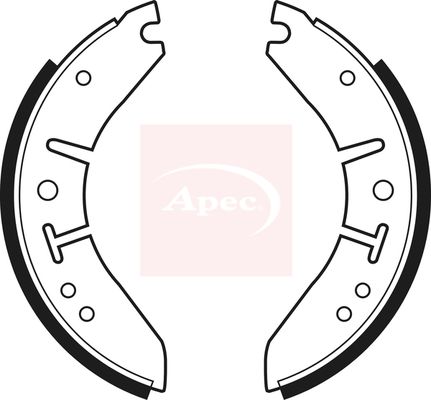 Apec Brake Shoes Set SHU132 - image 2