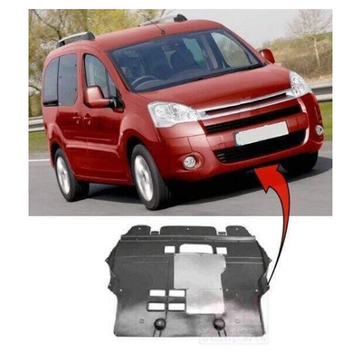 Fits Citroen Berlingo 2008- Engine Cover Undertray Rear Section With Aluminium Pad