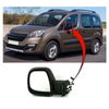 Fits Citroen Berlingo 2012-2018 Door Wing Mirror Heated Electric Black Passenger Side 5Pin thumbnail