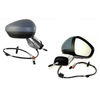 Fits Citroen C3 2010-2016 Door Wing Mirror Electric Primed W/Ind Chrome Base Driver Side thumbnail