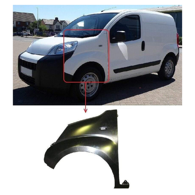 Fits Citroen Nemo Van 2008-2018 Front Wing Primed W/Indicator Lamp Hole Left Side