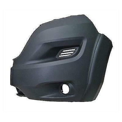 Fits Citroen Relay 2014- Front Bumper Corner Left LWB W/ Moulding & Fog Hole Mat Dark Grey
