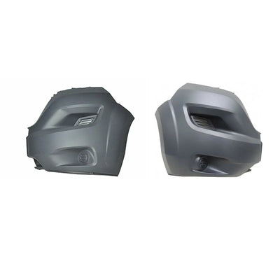 Fits Citroen Relay, Fiat Ducato, Peugeot Boxer 2014-2017 Front Bumper End Corner No Fog Hole No Wheel Extension Moulding Pair Left & Right Mat Dark Gray - tradevehicleparts.co.uk