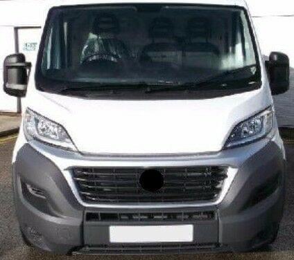 Fits Fiat Ducato 2014- Front Bumper End Corner Pair Left & Right Mat Dark Gray - image 2
