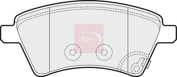 Apec Brake Pads Set PAD1590 - image 2