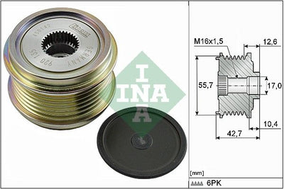 INA Overrunning Alternator Pulley 535027610