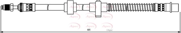 Apec Brake Hose HOS3841 - image 2