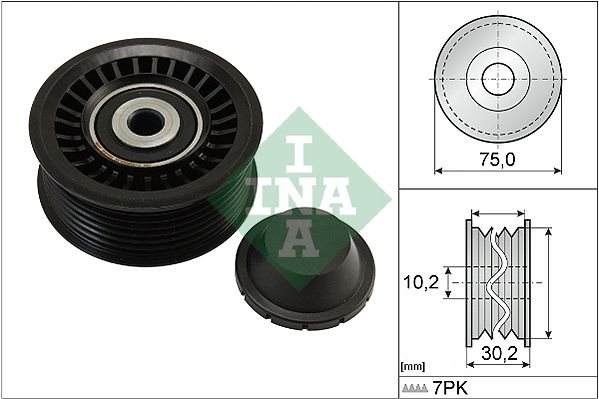 INA Drive Belt Deflection Guide Pulley 532066810 - image 2
