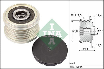 INA Overrunning Alternator Pulley 535031210