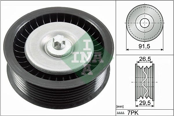 INA Drive Belt Deflection Guide Pulley 532080810 - image 2