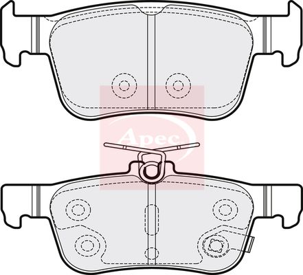 Apec Brake Pads Set PAD2136 - image 2