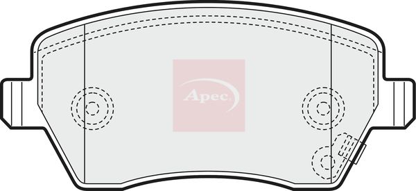 Apec Brake Pads Set PAD1466 - image 2