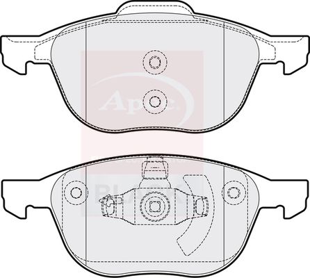 Apec Brake Pads Set PAD1415B - image 2