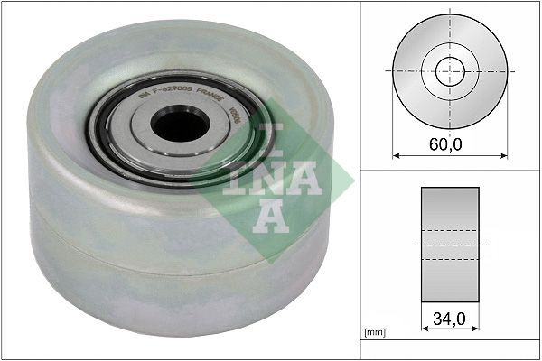 INA Drive Belt Deflection Guide Pulley 532092110 - image 2