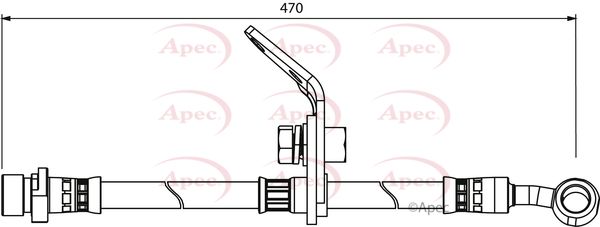 Apec Brake Hose HOS3980 - image 2