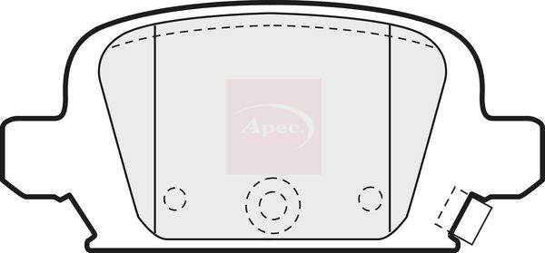 Apec Brake Pads Set PAD1189 - image 2