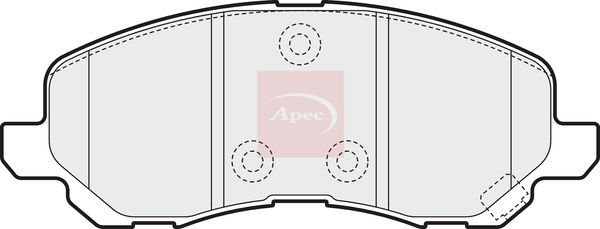 Apec Brake Pads Set PAD1545 - image 2