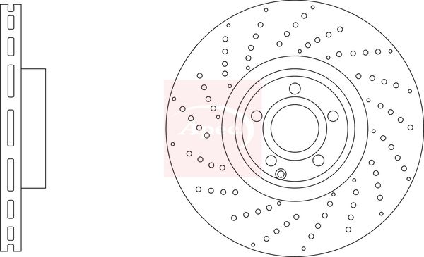 Apec Brake Disc DSK3345 - image 2