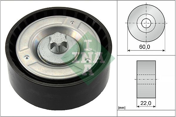 INA Drive Belt Deflection Guide Pulley 532079810 - image 2