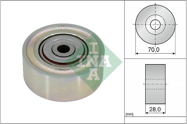 INA Drive Belt Deflection Guide Pulley 532093410 - image 2