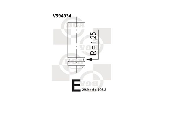BGA Exhaust Valve V994934 - image 2