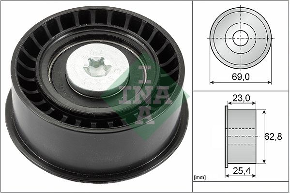 INA Timing Belt Deflection Guide Pulley 532003310 - image 2