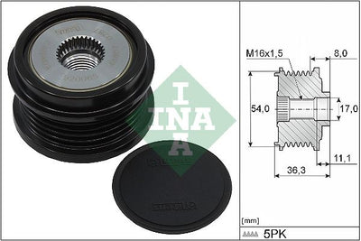 INA Overrunning Alternator Pulley 535033310