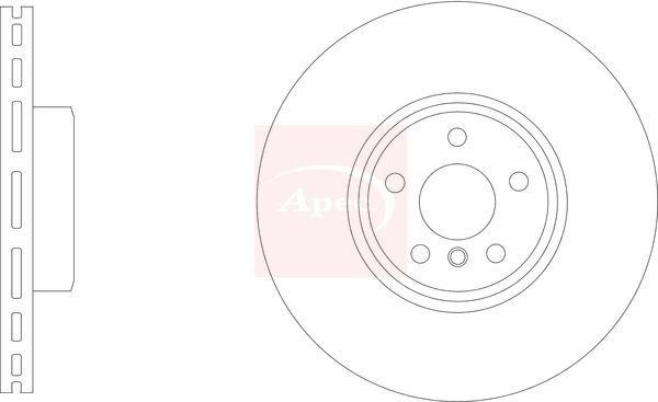 Apec Brake Disc DSK3325 - image 2