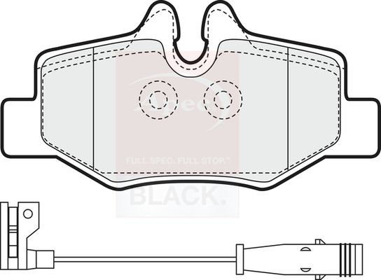 Apec Brake Pads Set PAD1436B - image 2