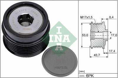 INA Overrunning Alternator Pulley 535028110