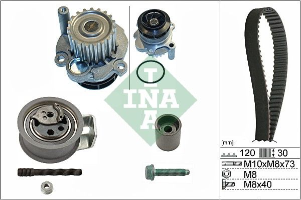 INA Timing Belt Kit & Water Pump 530009131 - image 2