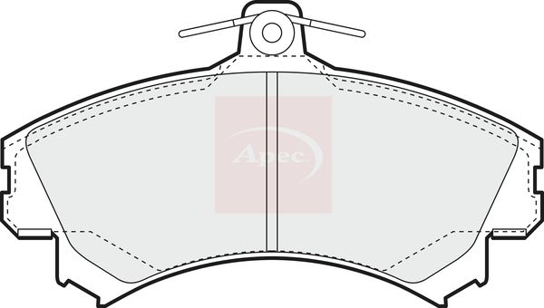 Apec Brake Pads Set PAD1366 - image 2