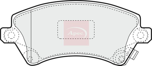 Apec Brake Pads Set PAD1223 - image 2