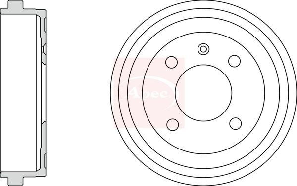 Apec Brake Drum DRM9929 - image 2