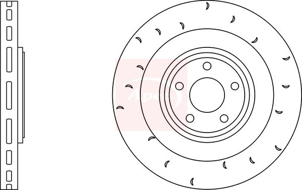 Apec Brake Disc DSK2912 - image 2