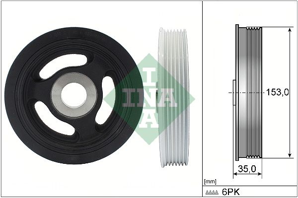 INA Crankshaft Pulley (tvd) 544010410 - image 2