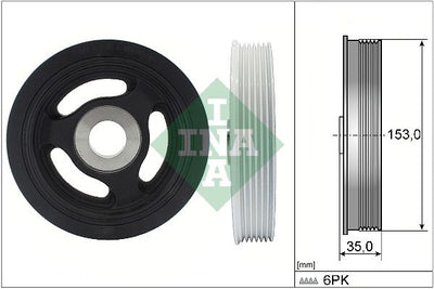 INA Crankshaft Pulley (tvd) 544010410