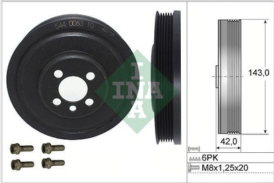 INA Crankshaft Belt Pulley Set 544008320
