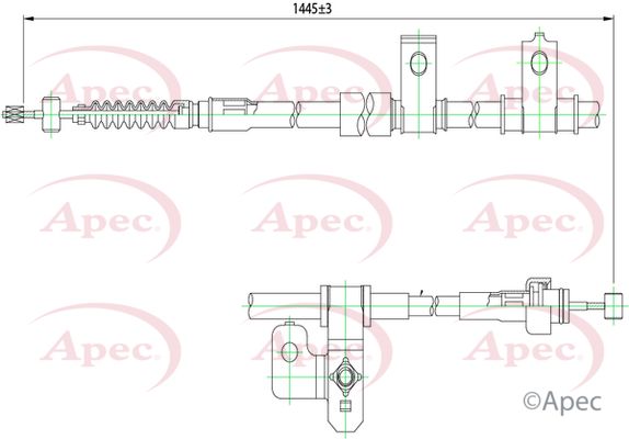 Apec Handbrake Cable CAB1225 - image 2