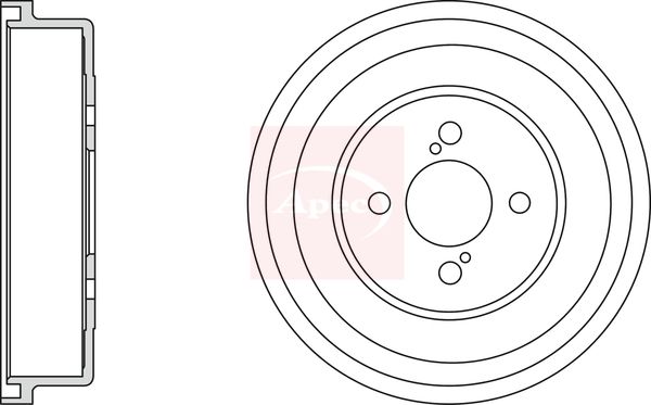 Apec Brake Drum DRM9973 - image 2